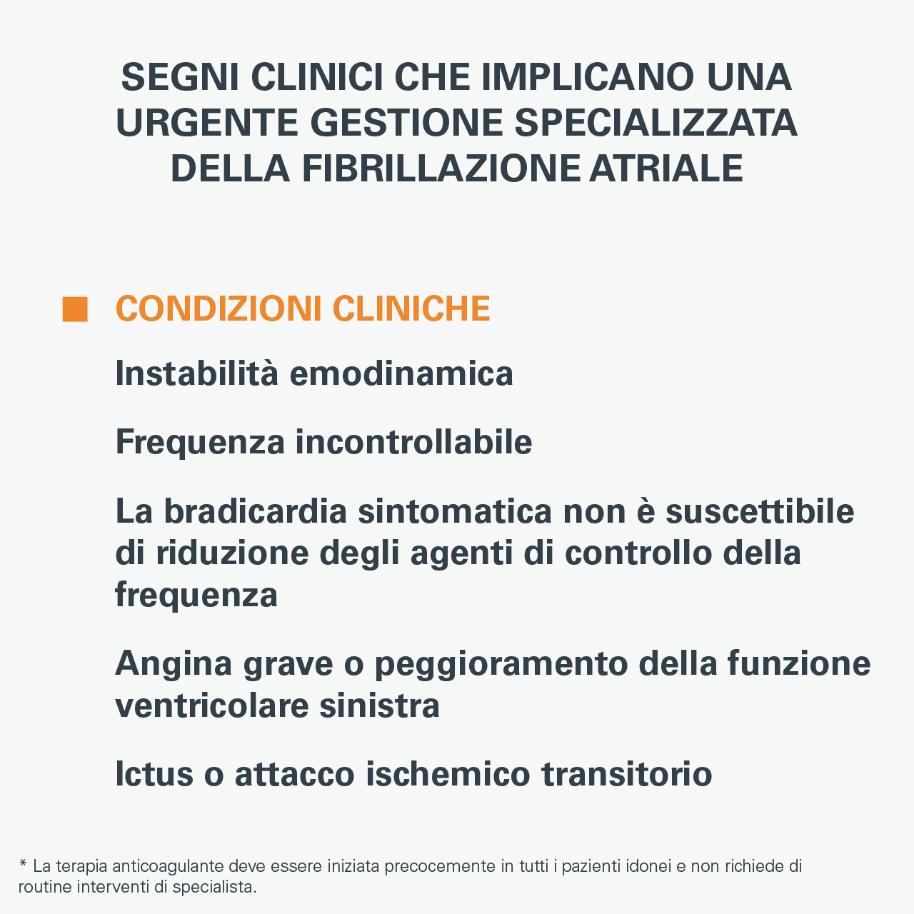 Gestione dei pazienti con FA